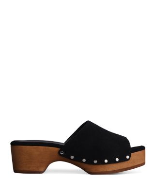 rag & bone - Women's Mara Slip On Studded Platform High Heel Clogs