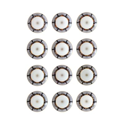 Bernardaud - L'Art de la Table Last Supper Megaplex by Marco Brambilla Coupe Plates, Set of 12